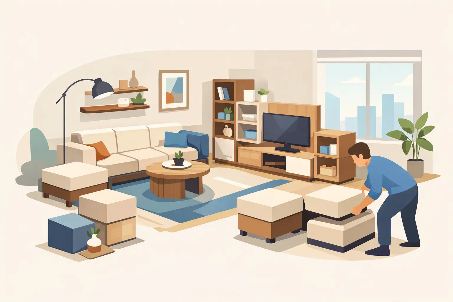Modular Living Room Furniture for Small Spaces