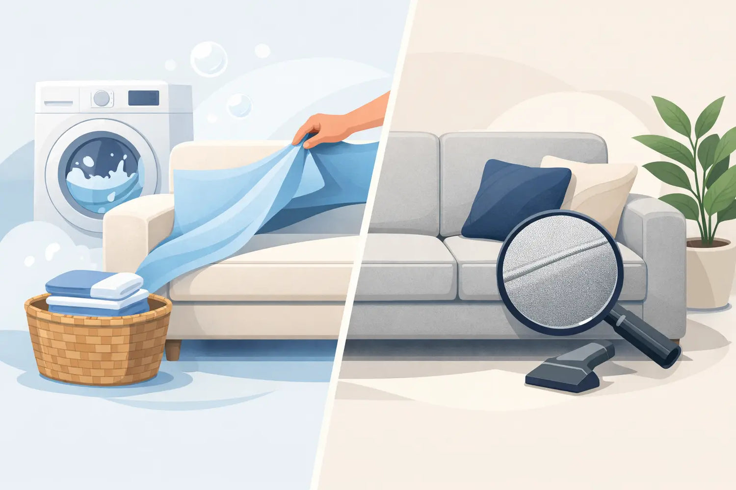 Washable Sofa Covers vs Fixed Upholstery Compared