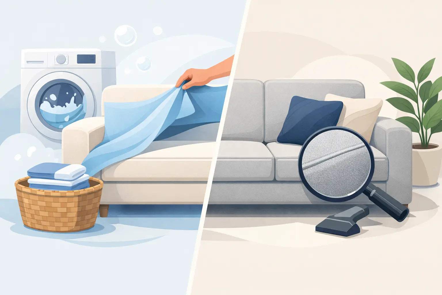 Washable Sofa Covers vs Fixed Upholstery Compared