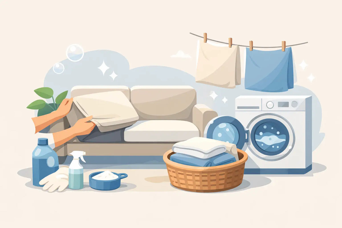 How to Clean Removable Sofa Covers Safely
